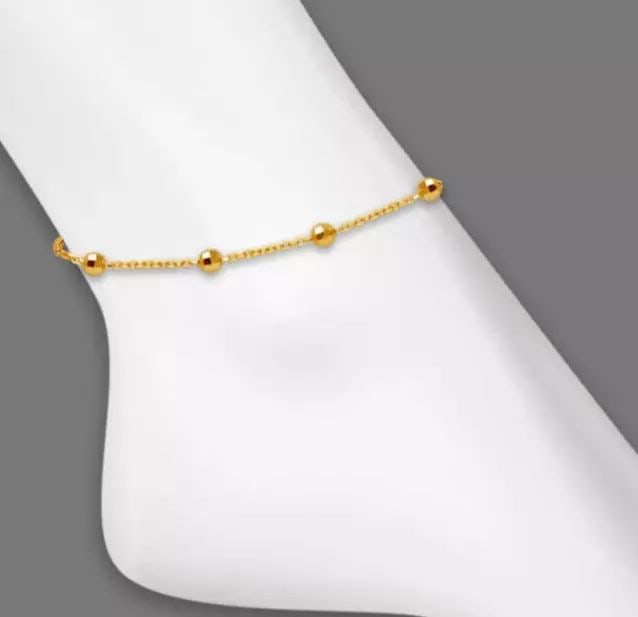 NEW 14K YELLOW GOLD STAZIONE BEAD ROLO ANKLET 14K Yellow Gold Approx. 250 Bead Gauge (2.0mm Wide): NEW 14K YELLOW GOLD STAZIONE BEAD ROLO ANKLET 14K Yellow Gold Approx. 250 Bead Gauge (2.0mm Wide) High Polished/Diamond Cut Available in Two Tone Gold Lobster Lock Weight: 1.6 Grams