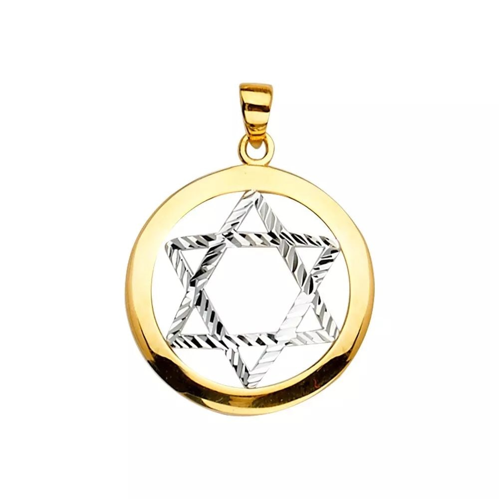NEW 14K TWO TONE GOLD STAR OF DAVID PENDANT 14K TWO TONE GOLD NEW STAR OF DAVID PENDANT WEIGHT: 1.7: NEW 14K TWO TONE GOLD STAR OF DAVID PENDANT 14K TWO TONE GOLD NEW STAR OF DAVID PENDANT WEIGHT: 1.7
