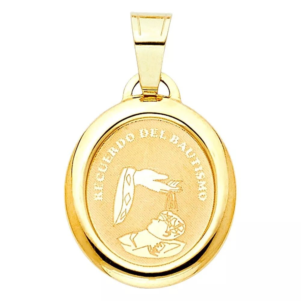 NEW 14K YELLOW GOLD BAPTISM PENDANT: NEW 14K YELLOW GOLD BAPTISM PENDANT 14K YELLOW GOLD NEW BAPTISM PENDANT WEIGHT: 0.9