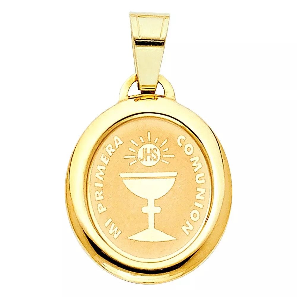 NEW 14K YELLOW GOLD COMMUNION PENDANT: NEW 14K YELLOW GOLD COMMUNION PENDANT 14K YELLOW GOLD NEW COMMUNION PENDANT WEIGHT: 0.8