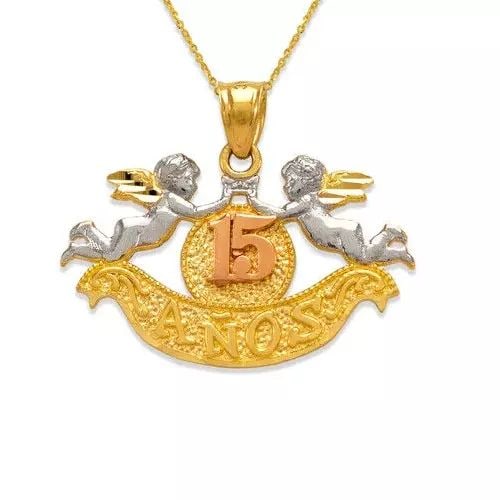 NEW 14K TRICOLOR GOLD ANOS DOVES PENDANT: NEW 14K TRICOLOR GOLD ANOS DOVES PENDANT 14K Tricolor Gold Approx. 30x18mm High Polished/Diamond Cut Chains Sold Separately Weight: 2.6 Grams