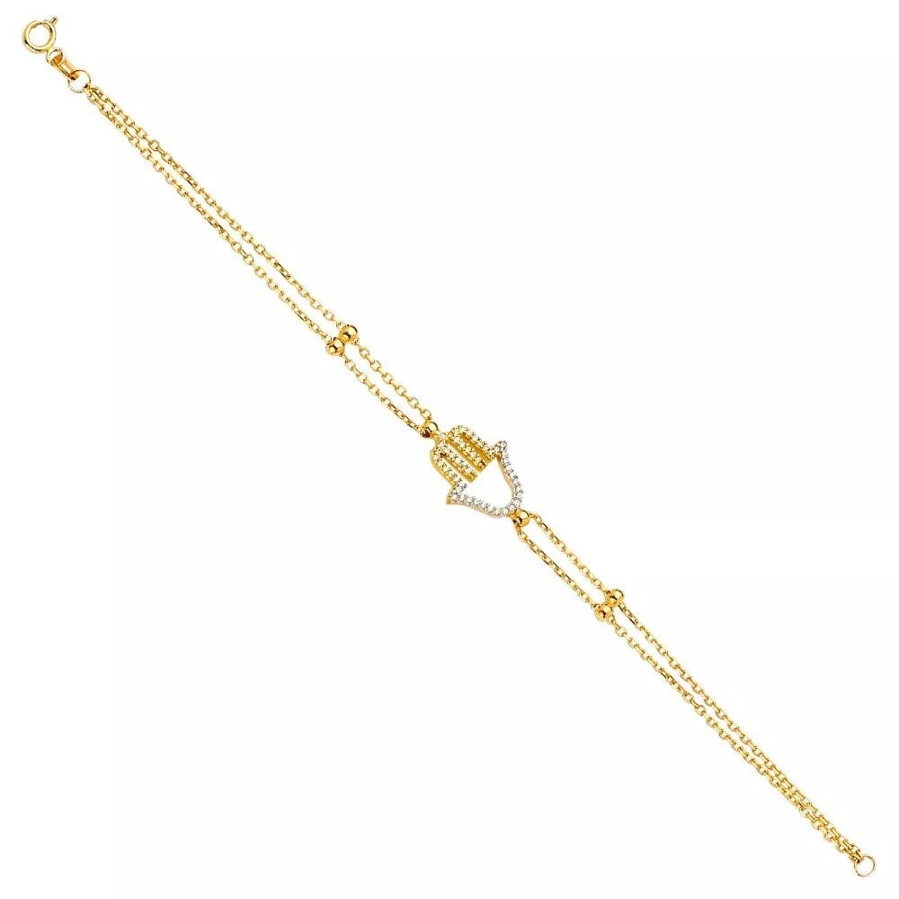 NEW 14K YELLOW GOLD LIGHT BRACELET (1 of 2)