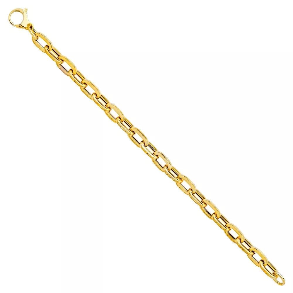 NEW 14K YELLOW GOLD FANCY HOLLOW BRACELET (1 of 2)