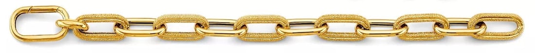 NEW 14K YELLOW GOLD FANCY LINK BRACELET (1 of 2)