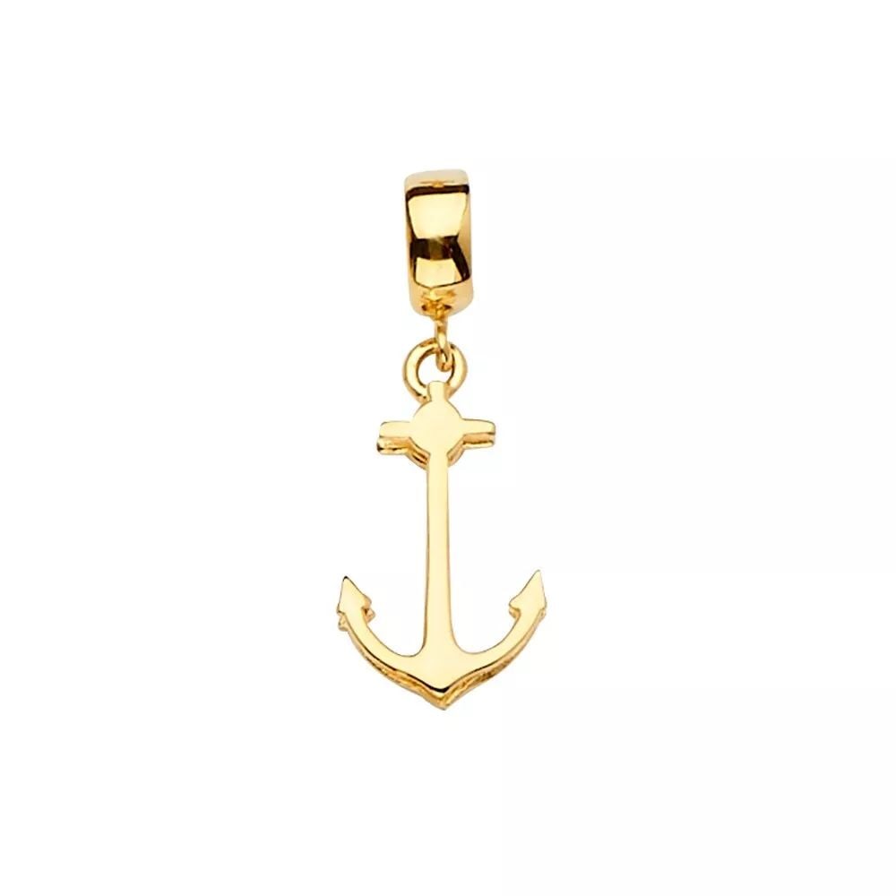 NEW 14K YELLOW GOLD ANCHOR CHARM FOR MIX&MATCH BRACELET (1 of 2)