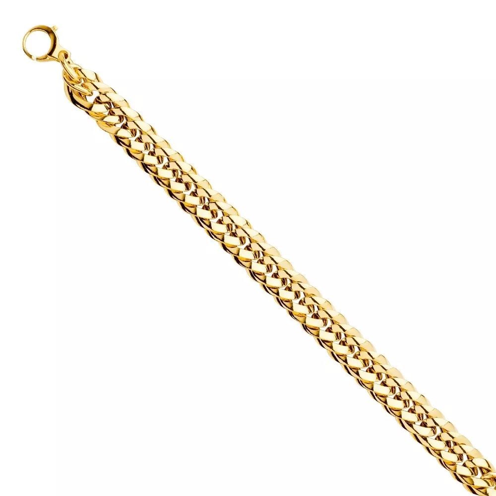 NEW 14K YELLOW GOLD FANCY HOLLOW BRACELET (1 of 2)
