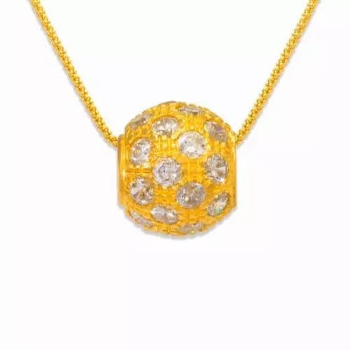 NEW 14K YELLOW GOLD CZ PENDANT: NEW 14K YELLOW GOLD CZ PENDANT 14K Yellow Gold Approx. 11x12mm High Polished/Diamond Cut/Cubic Zirconia Available in White Gold Chains Sold Separately Weight: 3.6 Grams