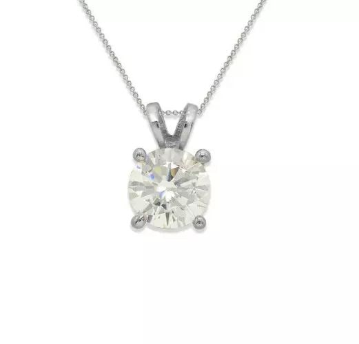 NEW 14K WHITE GOLD CZ PENDANT (1 of 2)