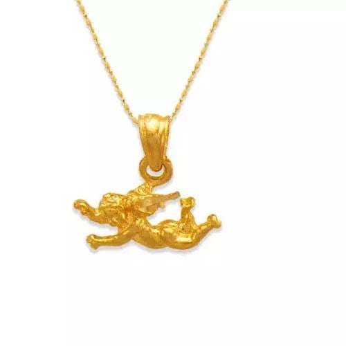 NEW 14K YELLOW GOLD HIGH POLISHED PENDANT (1 of 2)