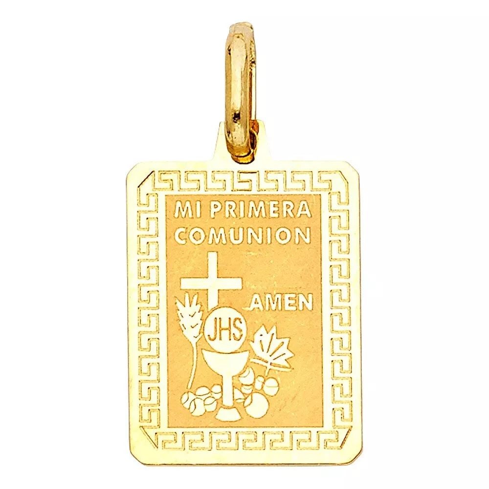 NEW 14K YELLOW GOLD COMMUNION PENDANT (1 of 2)