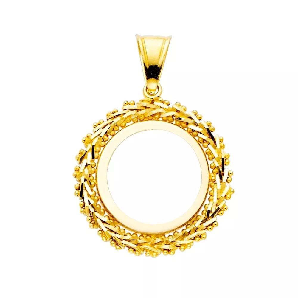 NEW 14K YELLOW GOLD 2 PESOS BOLA PENDANT: NEW 14K YELLOW GOLD 2 PESOS BOLA PENDANT 14K YELLOW GOLD NEW 2 PESOS BOLA PENDANT WEIGHT: