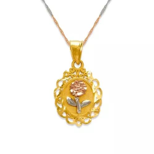 NEW 14K TRICOLOR GOLD RISE PENDANT (1 of 2)