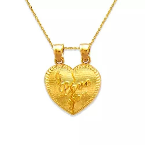 NEW 14K YELLOW GOLD I LOVE YOU HEART PENDANT: NEW 14K YELLOW GOLD I LOVE HEART PENDANT 14K Yellow Gold Approx. 15x14mm High Polished Chains Sold Separately Weight: 1.5 Grams