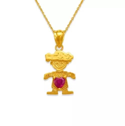 NEW 14K YELLOW GOLD BIRTHSTONE GIRL CZ PENDANT: NEW 14K YELLOW GOLD BIRTHSTONE GIRL CZ PENDANT 14K Yellow Gold Approx. 11x15mm High Polished/Cubic Zirconia Available in all Birthstones Chains Sold Separately Weight: 1.1 Grams
