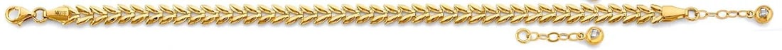 NEW 14K YELLOW GOLD FANCY BRACELET (1 of 2)