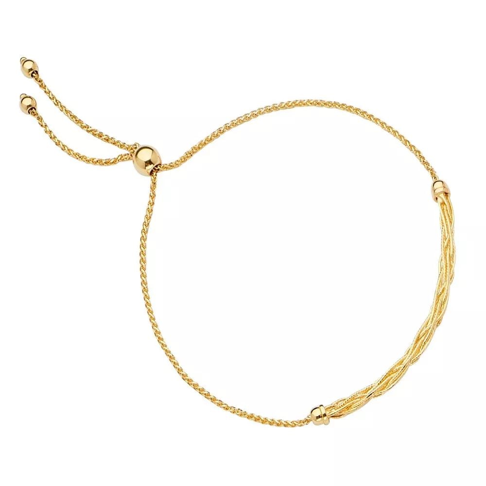 NEW 14K YELLOW GOLD FRIENDSHIP BRACELET: NEW 14K YELLOW GOLD FRIENDSHIP BRACELET 14K YELLOW GOLD NEW FRIENDSHIP BRACELET WEIGHT: 2.7 g