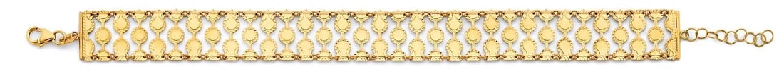 NEW 14K YELLOW GOLD FANCY BRACELET (1 of 2)