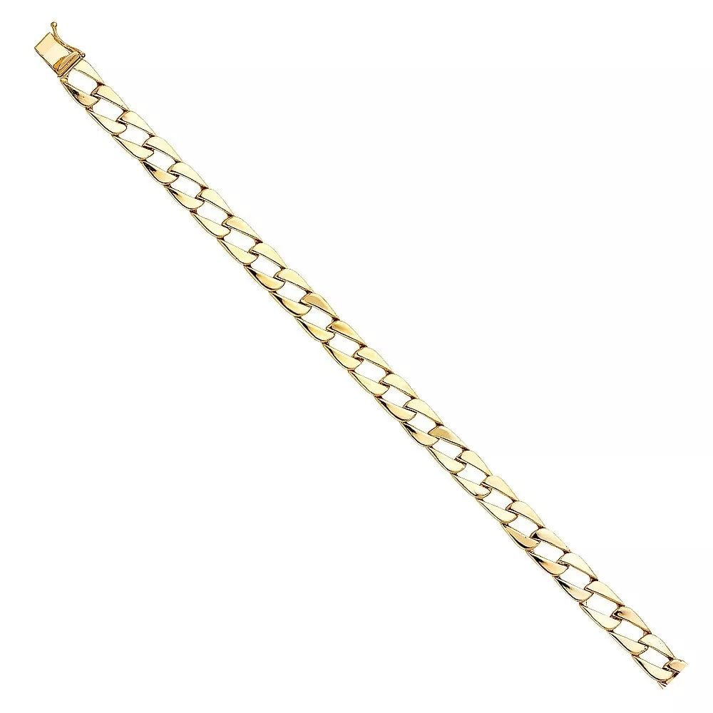 NEW 14K YELLOW GOLD CUBAN LINK BRACELET (1 of 2)