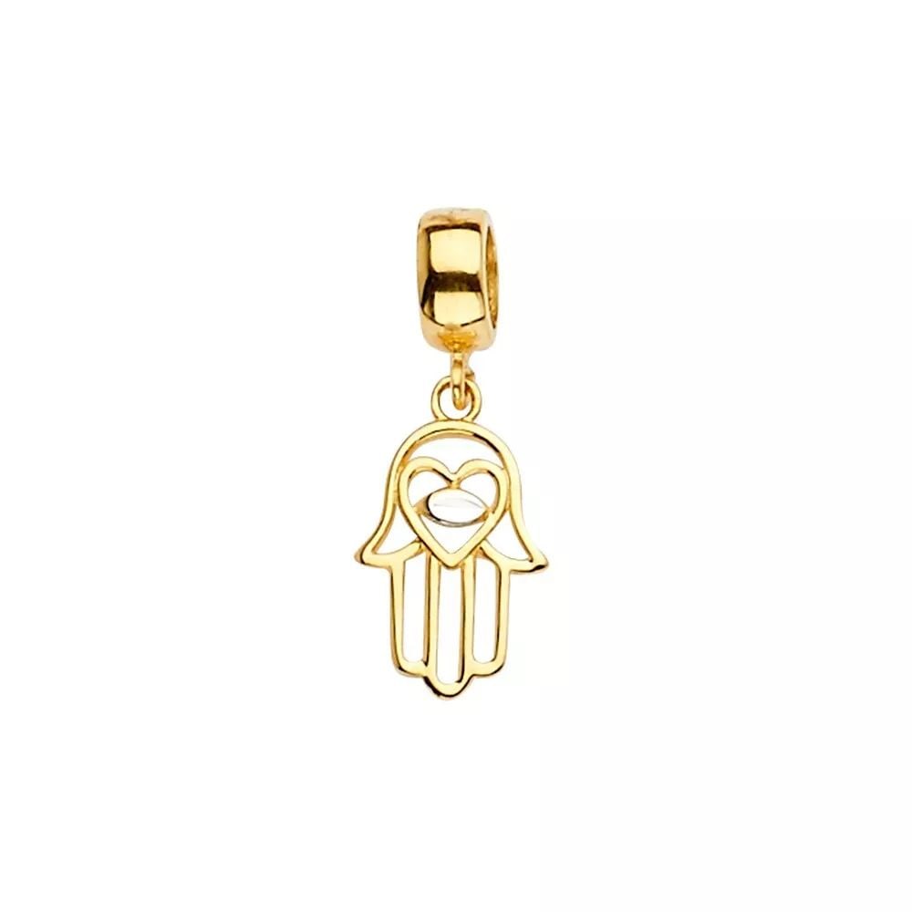 NEW 14K YELLOW GOLD HAMSA CHARM FOR MIX&MATCH BRACELET: NEW 14K YELLOW GOLD HAMSA CHARM FOR MIX&MATCH BRACELET 14K YELLOW GOLD NEW HAMSA CHARM FOR MIX&MATCH BRACELET WEIGHT: 0.8 g