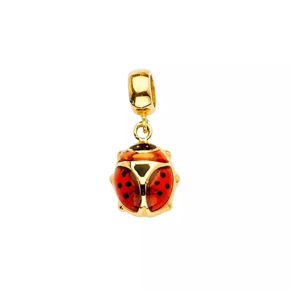 NEW 14K YELLOW GOLD LADY BUG CHARM FOR MIX&MATCH BRACELET (1 of 2)