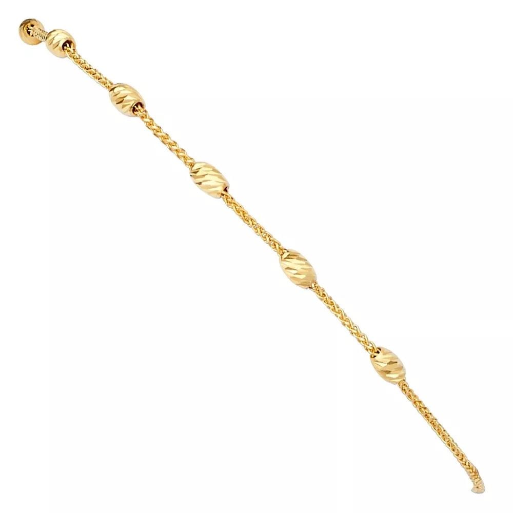 NEW 14K YELLOW GOLD FRIENDSHIP BRACELET: NEW 14K YELLOW GOLD FRIENDSHIP BRACELET 14K YELLOW GOLD NEW FRIENDSHIP BRACELET WEIGHT: 3.5 g