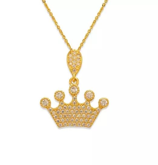 NEW 14K YELLOW GOLD FANCY TIARA HEART CZ PENDANT: NEW 14K YELLOW GOLD FANCY TIARA HEART CZ PENDANT 14K Yellow Gold Approx. 19x21mm High Polished/Cubic Zirconia Available in Rose and White Gold Chains Sold Separately Weight: 1.7 Grams