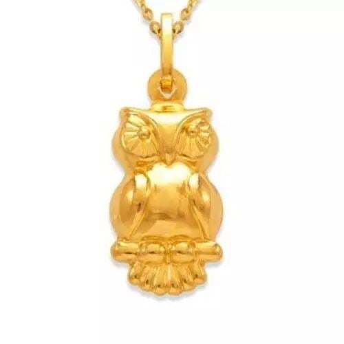 NEW 14K YELLOW GOLD OWL CHARM PENDANT: NEW 14K YELLOW GOLD OWL CHARM PENDANT 14K Yellow Gold Approx. 9x16mm Hollow Chains Sold Separately Weight: 1.6 Grams