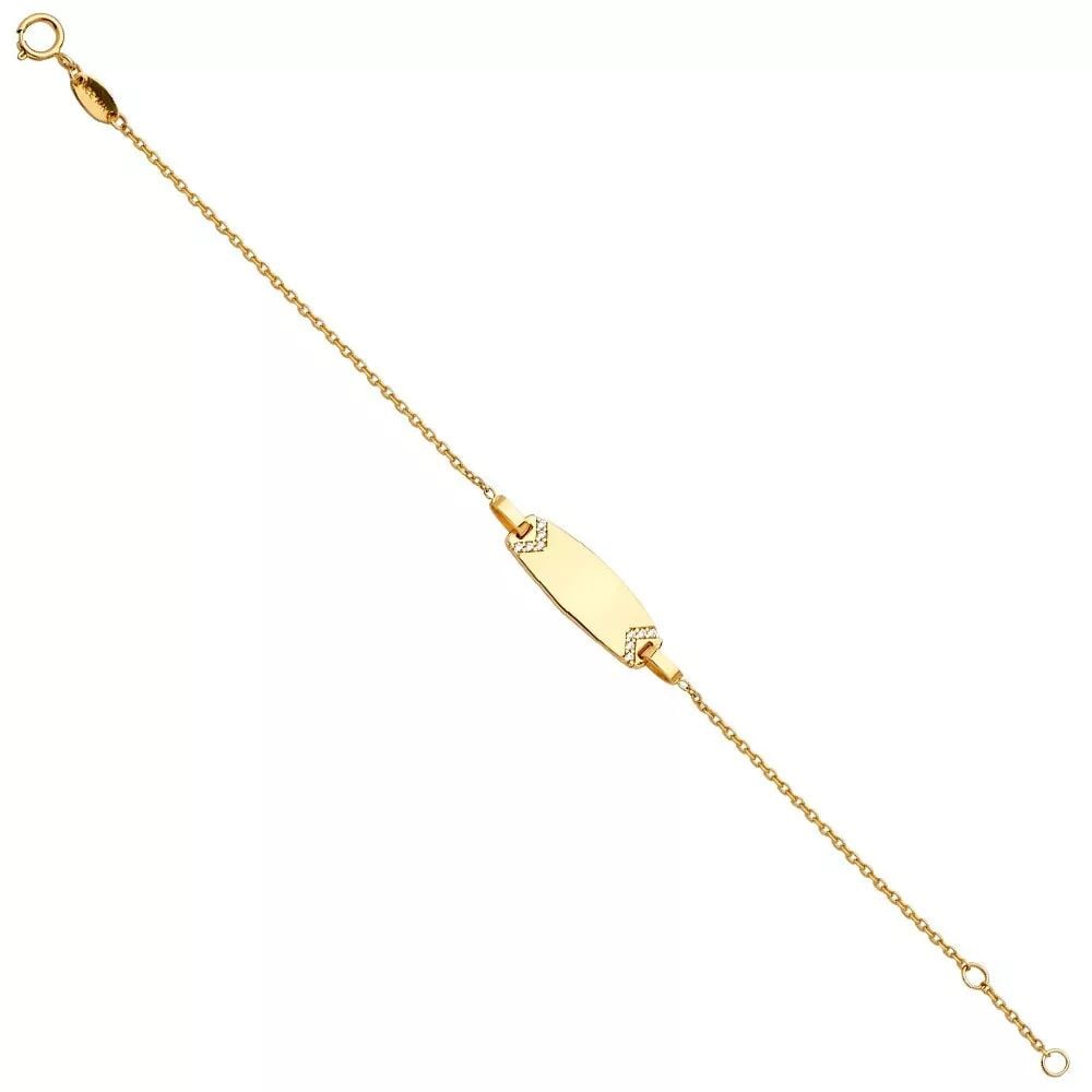 NEW 14K YELLOW BABY ID BRACELET (1 of 2)