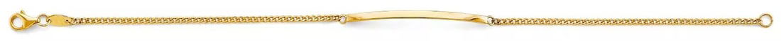 NEW 14K YELLOW THIN ID BRACELET (1 of 2)