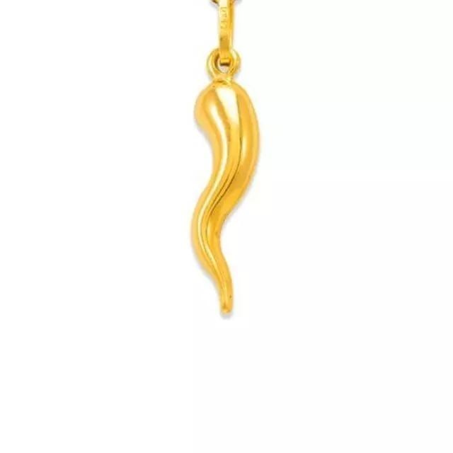NEW 14K YELLOW GOLD 20 MM HORN CHARM PENDANT: NEW 14K YELLOW GOLD 20 MM HORN CHARM PENDANT 14K Yellow Gold Approx. 5x20mm Hollow Chains Sold Separately Weight: 0.8 Grams