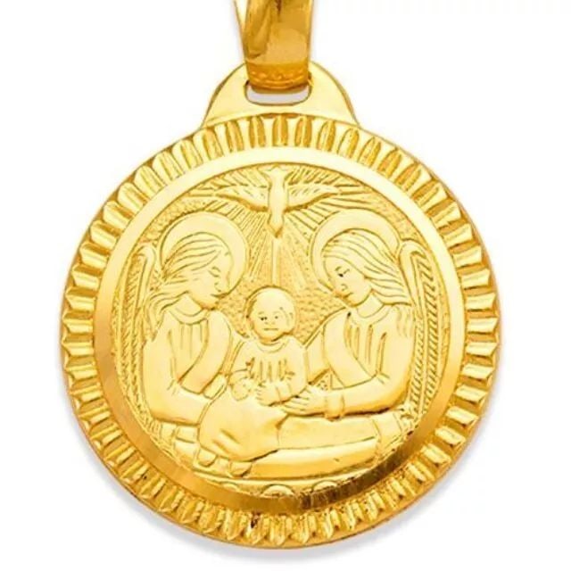 NEW 14K YELLOW GOLD BAPTISM PENDANT: NEW 14K YELLOW GOLD BAPTISM PENDANT 14K Yellow Gold Approx. 16mm High Polished Chains Sold Separately Weight: 3.0 Gram