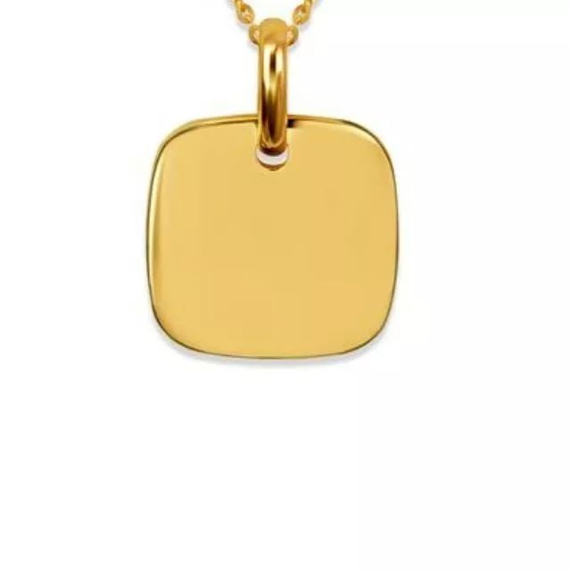 NEW 14K YELLOW GOLD HIGH POLISHED PENDANT (1 of 2)