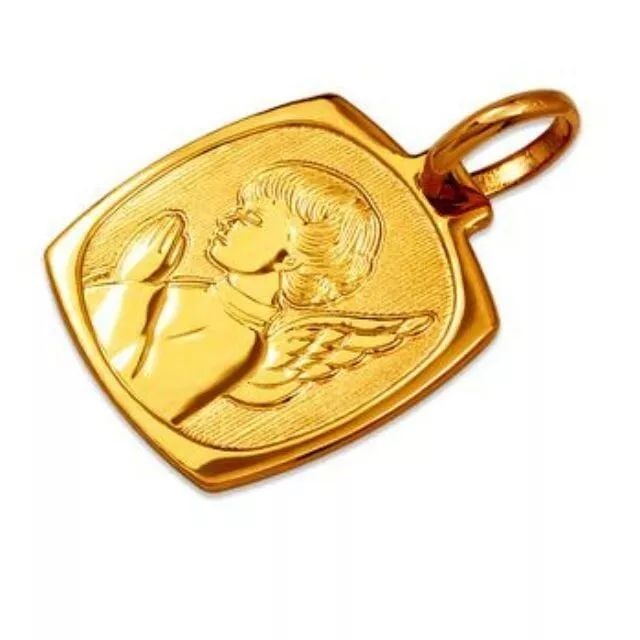 NEW 14K YELLOW GOLD PRAYING ANGEL PENDANT: NEW 14K YELLOW GOLD PRAYING ANGEL PENDANT 14K Yellow Gold Approx. 16x20mm High Polished Chains Sold Separately Weight: 2.4 Grams