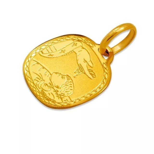 NEW 14K YELLOW GOLD BAPTISM PENDANT (1 of 2)