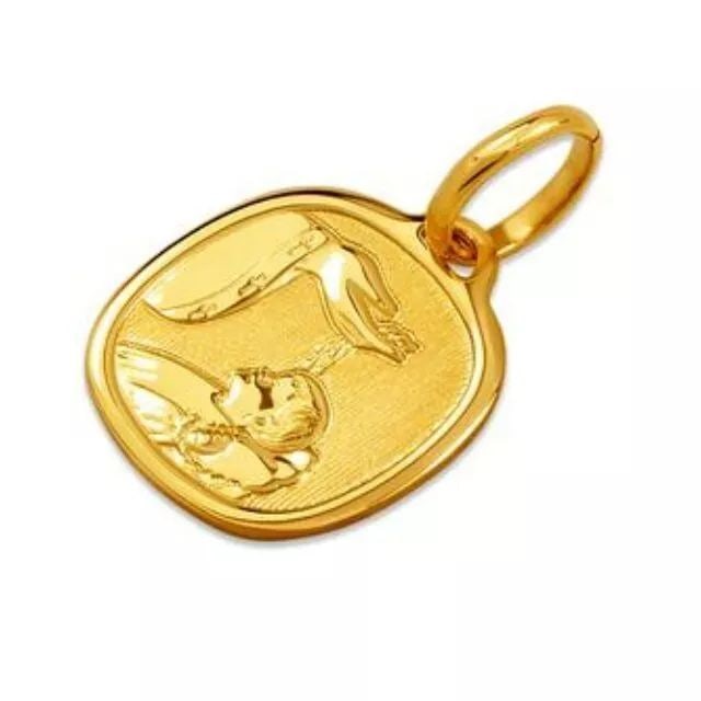 NEW 14K YELLOW GOLD BAPTISM PENDANT (1 of 2)