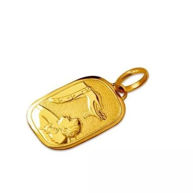 NEW 14K YELLOW GOLD BAPTISM PENDANT (1 of 2)