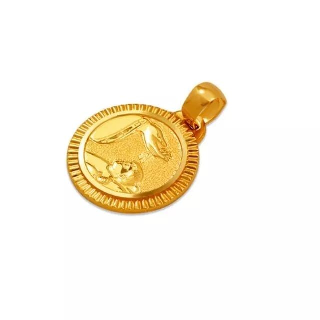 NEW 14K YELLOW GOLD BAPTISM PENDANT (1 of 2)