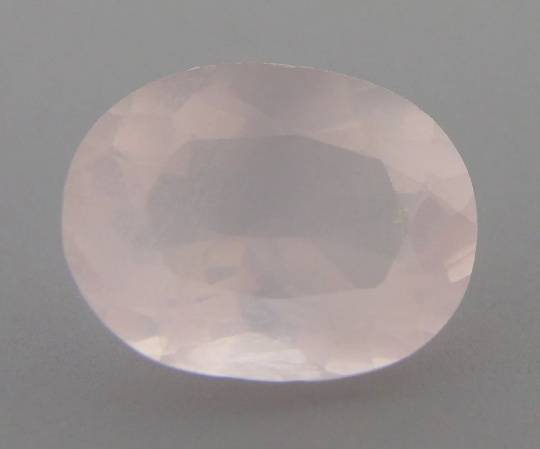 6.84ct OVAL CUT LOOSE NATURAL ROSE QUARTZ 14.6X11.2MM (1 of 2)