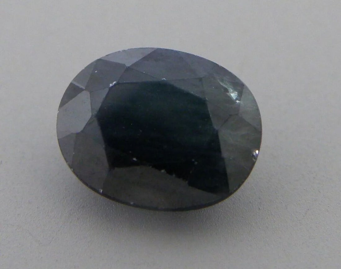 2.30ct LOOSE OVAL CUT NATURAL UNTREATED UNHEATED BLUE SAPPHIRE 8.6x6.8mm (1 of 2)