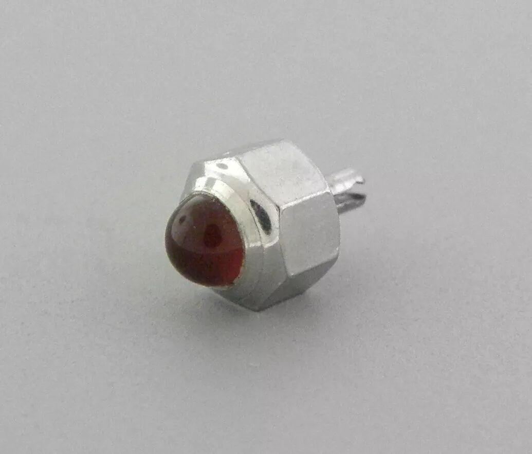 GENUINE CARTIER SANTOS RUBY CABOCHON CROWN 4.7mm: CARTIER STAINLESS STEEL RUBY SANTOS WATCH CROWN Crown measures 4.7mm wide x 7.3mm long including extension Stainless steel set with ruby Original Cartier crown for Cartier Santos watch, extension part