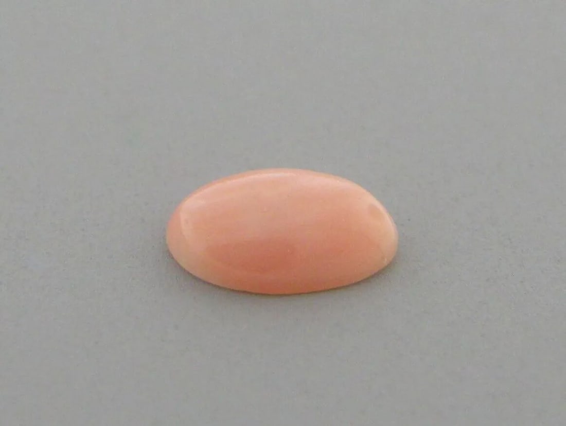 NATURAL UNTREATED 5.6x3.4mm SEA CORAL OVAL SHAPE PINK CABOCHON LOOSE 0.26ct (1 of 2)