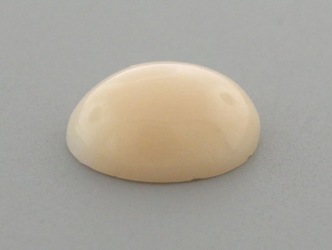 NATURAL UNTREATED 12x10mm SEA CORAL OVAL SHAPE PINK CABOCHON LOOSE 3.92ct (1 of 2)