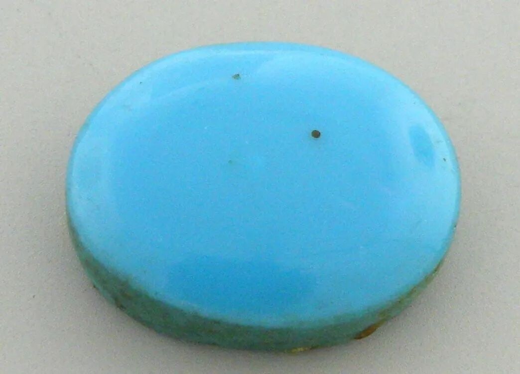 NATURAL UNTREATED TURQUOISE OVAL CABOCHON 7.02ct 15X12mm (1 of 2)