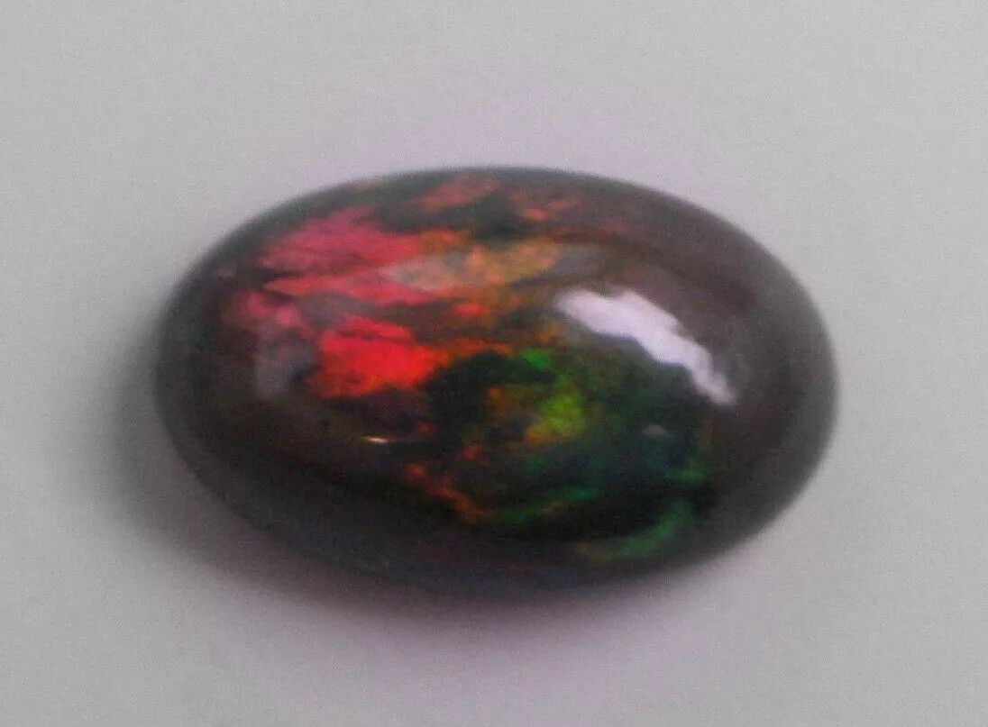 3.60ct AFRICAN BLACK OPAL OVAL CABOCHON CUT NATURAL UNTREATED RARE (1 of 2)