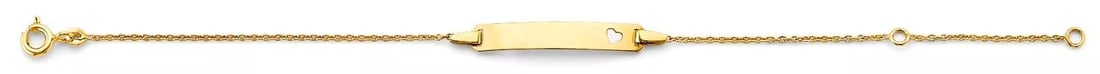 NEW 14K YELLOW GOLD BABY ID BRACELET: NEW 14K YELLOW BABY ID BRACELET 14K YELLOW GOLD NEW BABY ID BRACELET WEIGHT: 1.2g