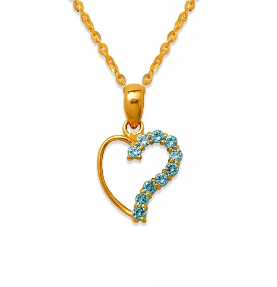 NEW 14K YELLOW GOLD HEART CZ PENDANT: NEW 14K YELLOW GOLD HEART CZ PENDANT 14K Yellow Gold Approx. 11x12mm High Polished/Cubic Zirconia Chains Sold Separately Weight: 0.9 Grams