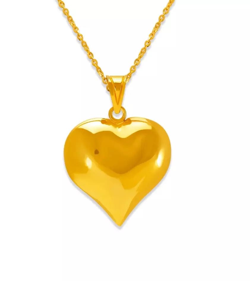NEW 14K ROSE GOLD FANCY ROSE HEART CZ PENDANT: NEW 14K YELLOW GOLD FANCY HEART CZ PENDANT 14K Yellow Gold Approx. 17x17mm High Polished Hollow Chains Sold Separately Weight: 1.4 Grams