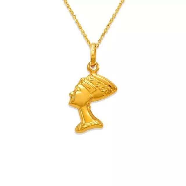 NEW 14K YELLOW GOLD 15MM CLEOPATRA CHARM PENDANT: NEW 14K YELLOW GOLD 15MM CLEOPATRA CHARM PENDANT 14K Yellow Gold Approx. 15x15mm Hollow Chains Sold Separately Weight: 1.2 Grams