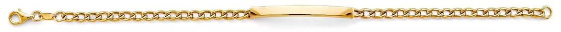 NEW 14K YELLOW LINK ID BRACELET (1 of 2)