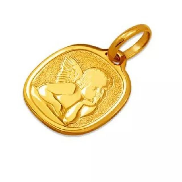 NEW 14K YELLOW GOLD ANGEL PENDANT: NEW 14K YELLOW GOLD ANGEL PENDANT 14K Yellow Gold Approx. 14x16mm High Polished Chains Sold Separately Weight: 1.4 Grams